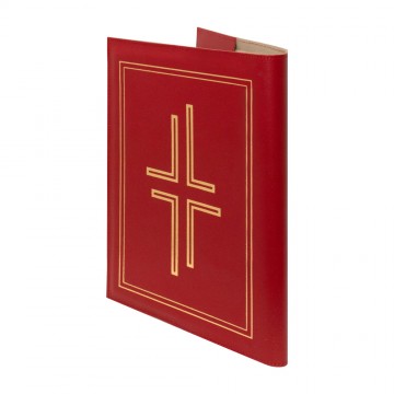 Coprilezionario in Pelle Rossa