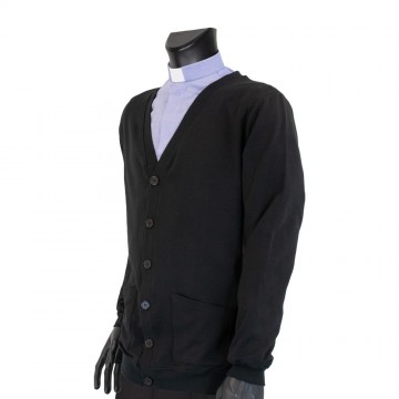 Cardigan Nero per Sacerdote...