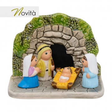 Presepe Lourdes in Ceramica...