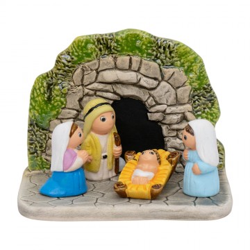 Presepe Lourdes in Ceramica...