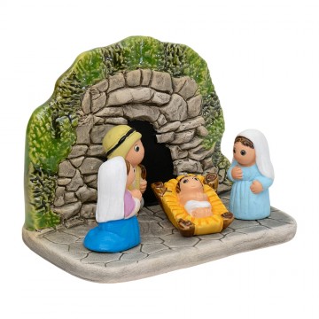 Presepe Lourdes in Ceramica...
