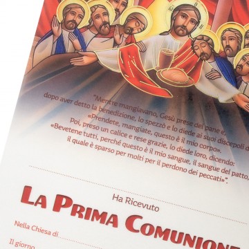 Pergamena Prima Comunione
