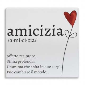 Quadretto in legno AMICIZIA...