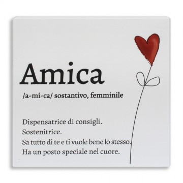 Quadretto in Legno Amica in...