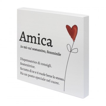 Quadretto in Legno Amica in...