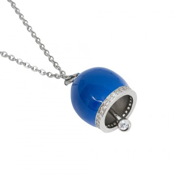 Collana Campanella Blu in...