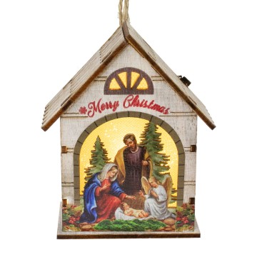 Casetta con Natività e Luci