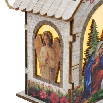 Casetta con Natività e Luci