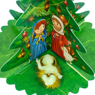 Albero di Natale  con Gesù...