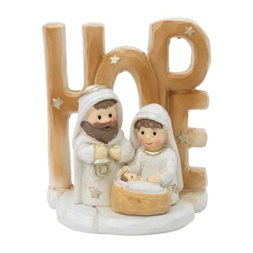 Mini Natività con scritta HOPE