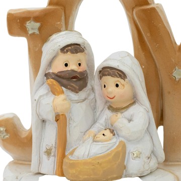 Natività con scritta Joy