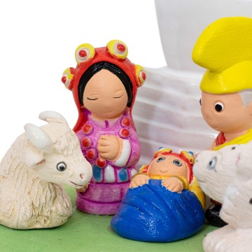 Presepe Nepal in Ceramica...