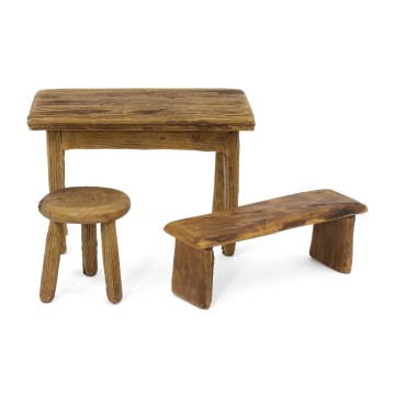 Set Presepe Tavolo Panca e...