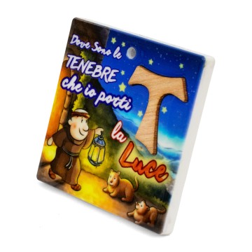 Magnete Quadretto con Tau e...