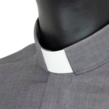 Camicia Clergy Grigio Fil a...