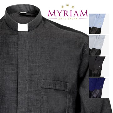 Camicia Clergy Fil a Fil in...