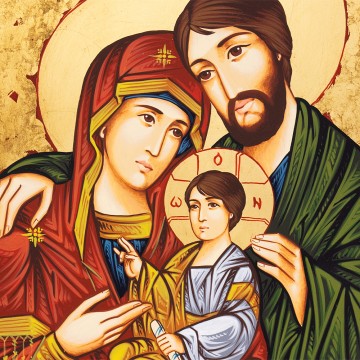 Icona Sacra Famiglia 32x44...