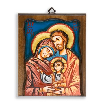 Icona Sacra Famiglia 18x22 cm