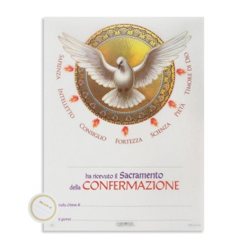 Pergamena Ricordo Cresima