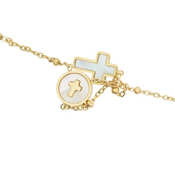 Collana in Acciaio Dorato...