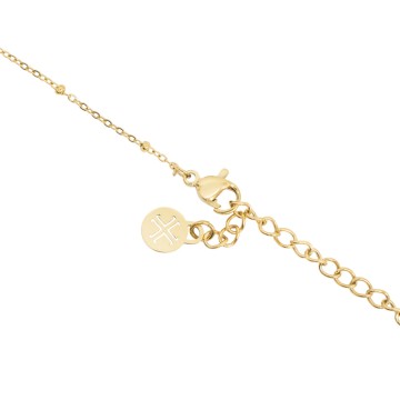 Collana in Acciaio Dorato...