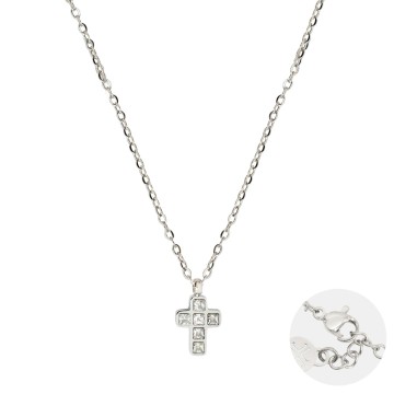 Collana con Croce e Zirconi