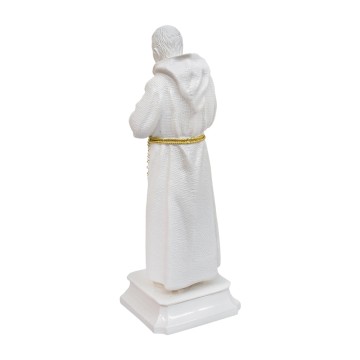 Statua San Pio Bianca Oro...