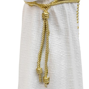 Statua San Pio Bianca Oro...
