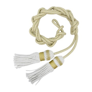 Cingolo Bianco Oro e Nappa...