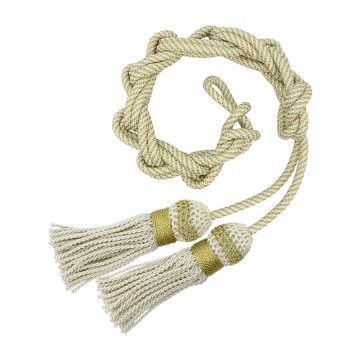 Cingolo Bianco Oro e Nappa...