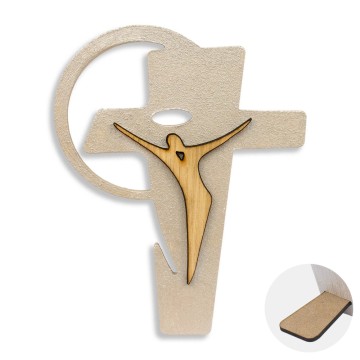 Crocifisso in Legno MDF con...