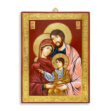 Icona Sacra Famiglia Bordo...