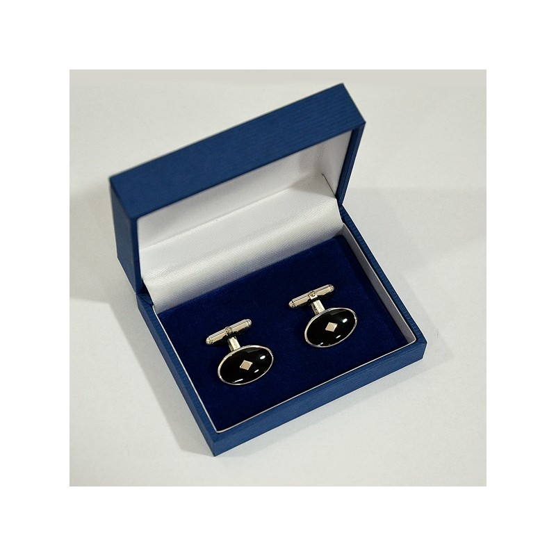 Gemelli ovali in argento con Fregio GdF dorato su madreperla australiana, novità Gemelli ovali in argento con Fregio GdF dorato su madreperla australiana, novità