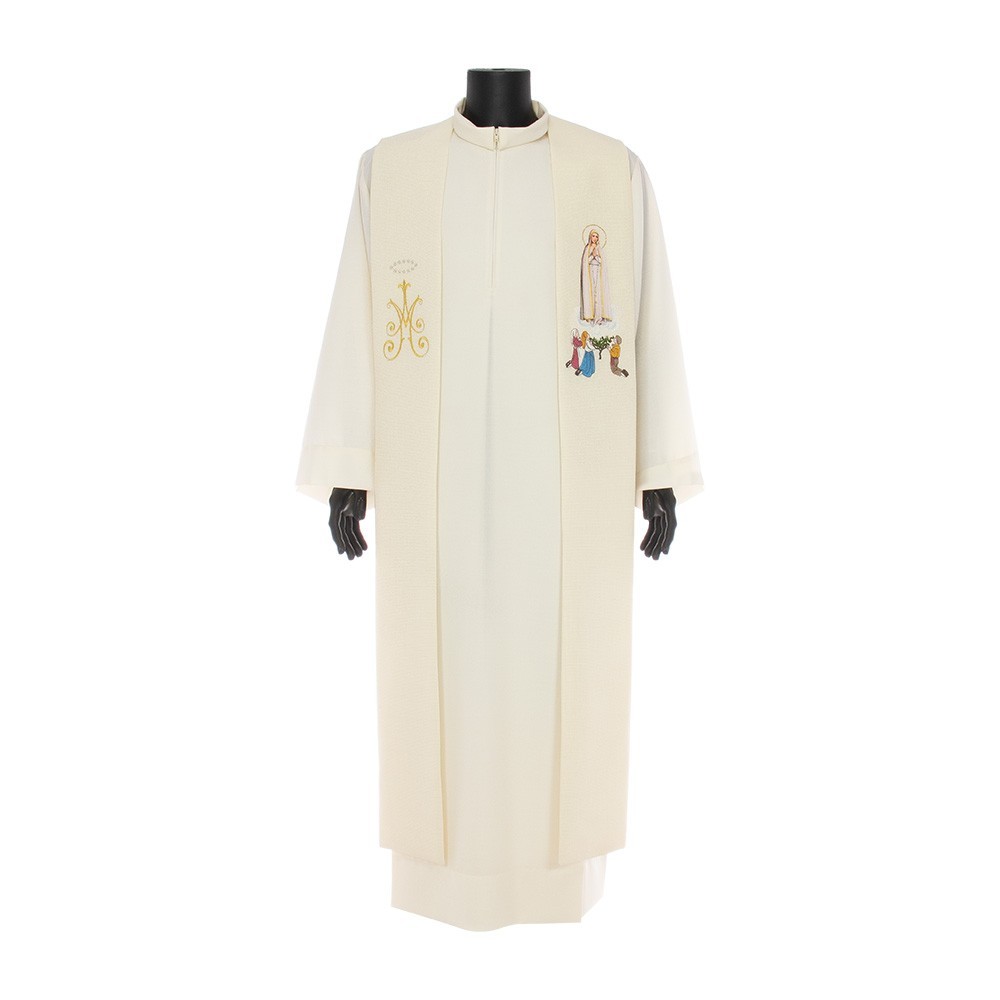 Stola con Ricamo Madonna di Fatima Stola con Ricamo Madonna di Fatima