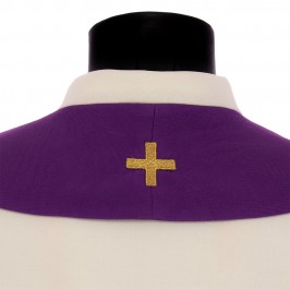 Stola Viola con Croce Ricamata