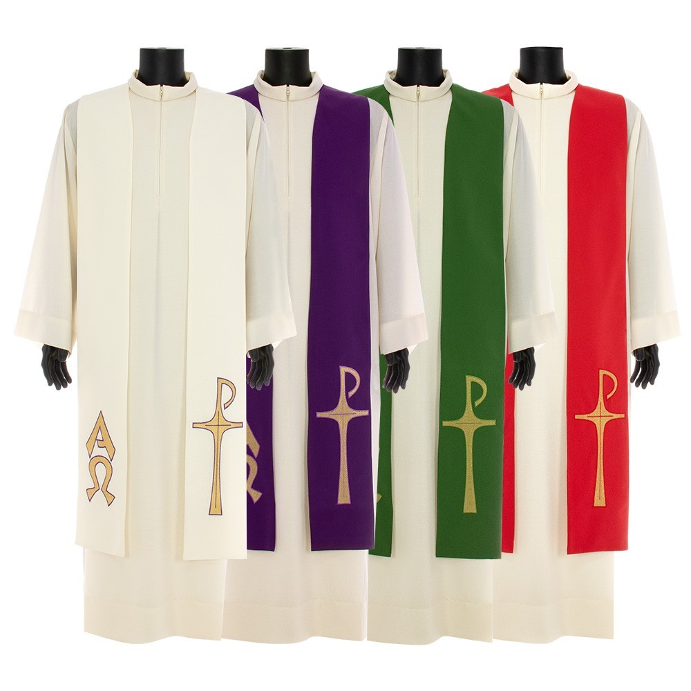 Stola Sacerdotale Ricamo XP Alfa e Omega Stola Sacerdotale Ricamo XP Alfa e Omega