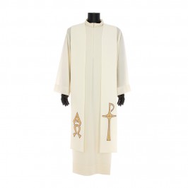 Stola Sacerdotale Ricamo XP Alfa e Omega
