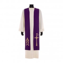 Stola Sacerdotale Ricamo XP Alfa e Omega