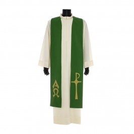 Stola Sacerdotale Ricamo XP Alfa e Omega