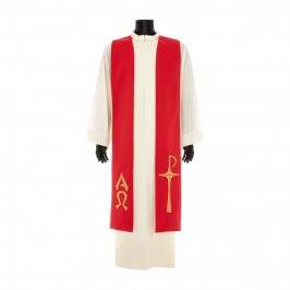 Stola Sacerdotale Ricamo XP Alfa e Omega