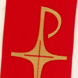 Stola Sacerdotale Ricamo XP Alfa e Omega
