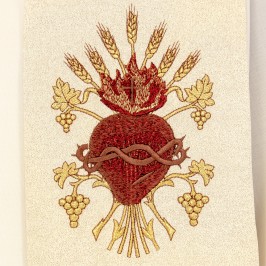 Stola con Ricamo Cuore di Gesù