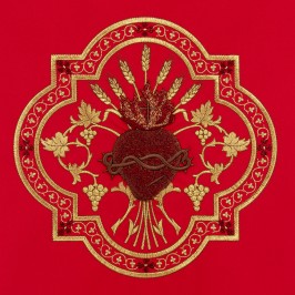 Coprileggio Ricamo Sacro Cuore di Gesù