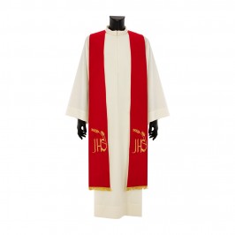 Tristola Sacerdotale Bicolore Avorio Rosso
