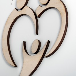 Quadretto Sacra Famiglia in Legno