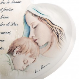 Quadro Cuore con Preghiera Ave Maria