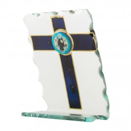 Quadro Sacro in Vetro Dipinto