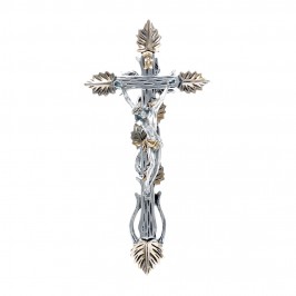 Crocifisso in Resina e Cristo Bagno Argento