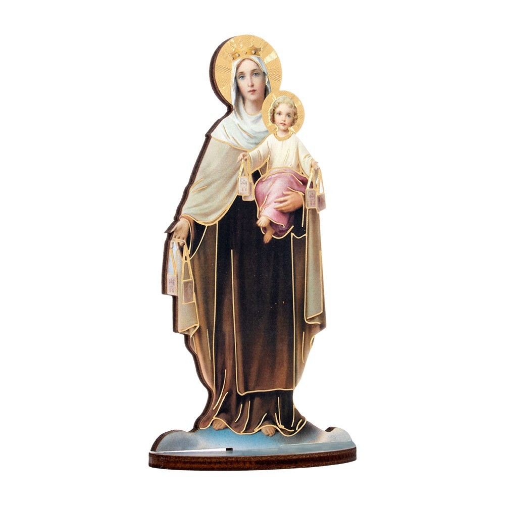 Statuetta Madonna del Carmelo con Biografia