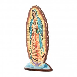 Statua Legno Madonna di Guadalupe con Biografia